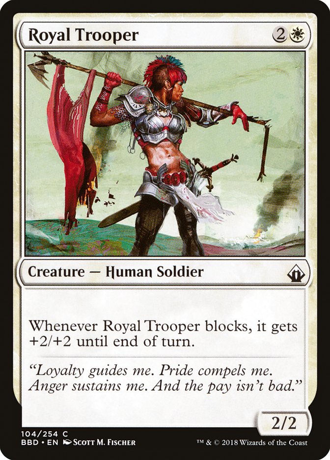 Royal Trooper [Battlebond] MTG Single Magic: The Gathering    | Red Claw Gaming