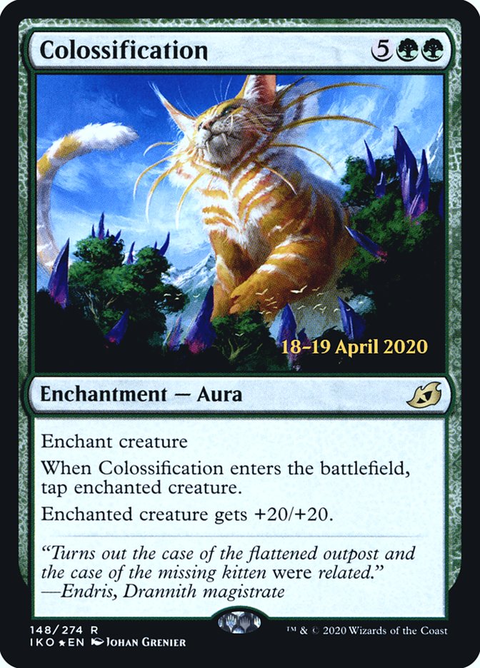 Colossification [Ikoria: Lair of Behemoths Prerelease Promos] MTG Single Magic: The Gathering    | Red Claw Gaming