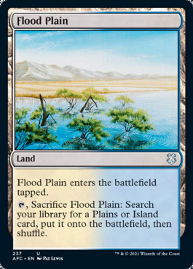 Flood Plain [Dungeons & Dragons: Adventures in the Forgotten Realms Commander] MTG Single Magic: The Gathering    | Red Claw Gaming