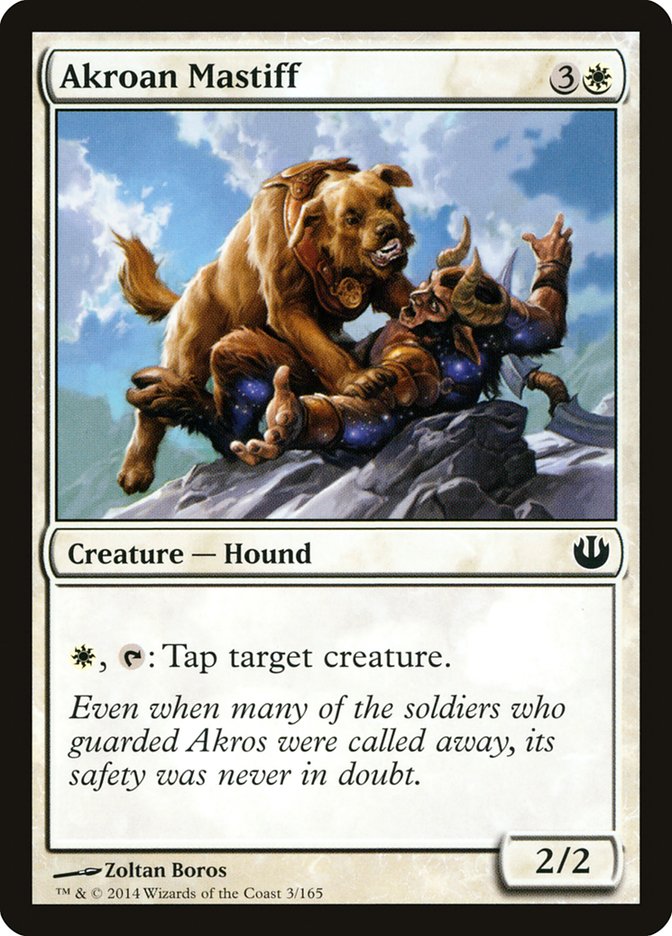 Akroan Mastiff [Journey into Nyx] MTG Single Magic: The Gathering    | Red Claw Gaming