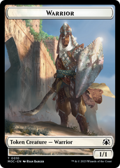 Warrior // Elspeth, Sun's Champion Emblem Double-Sided Token [March of the Machine Commander Tokens] MTG Single Magic: The Gathering    | Red Claw Gaming