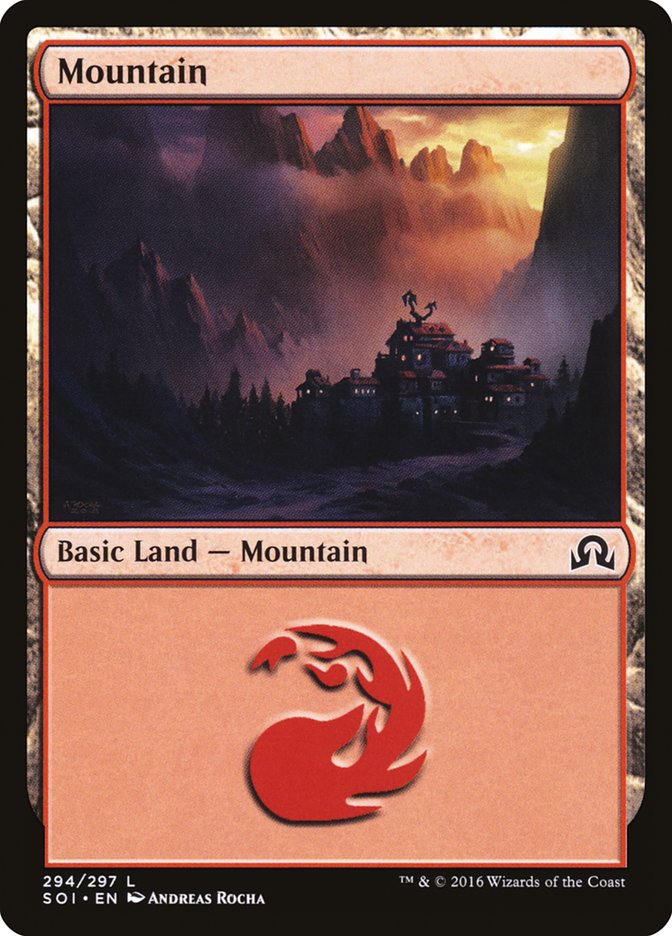Mountain (294) [Shadows over Innistrad] MTG Single Magic: The Gathering    | Red Claw Gaming
