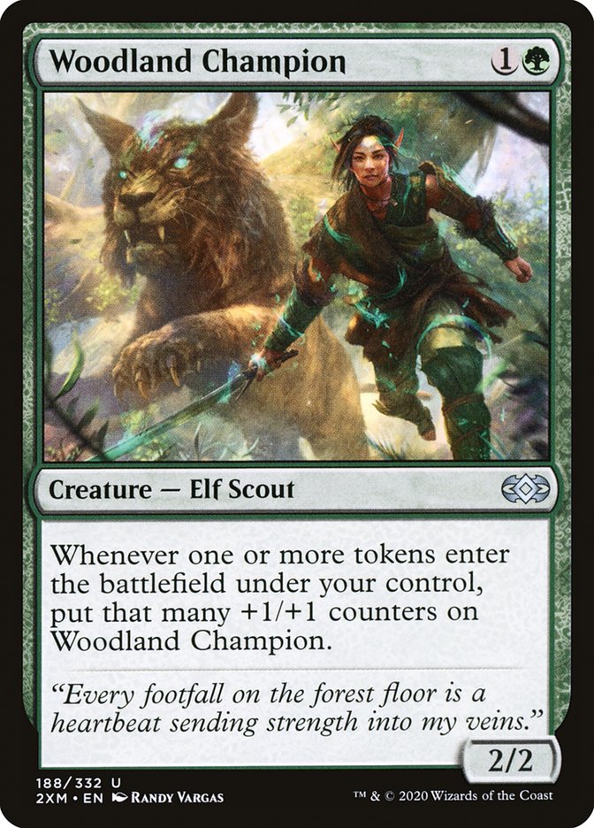 Woodland Champion [Double Masters] MTG Single Magic: The Gathering    | Red Claw Gaming