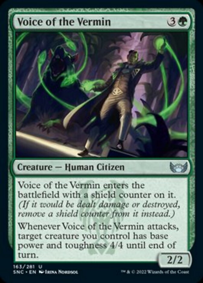 Voice of the Vermin [Streets of New Capenna] MTG Single Magic: The Gathering    | Red Claw Gaming