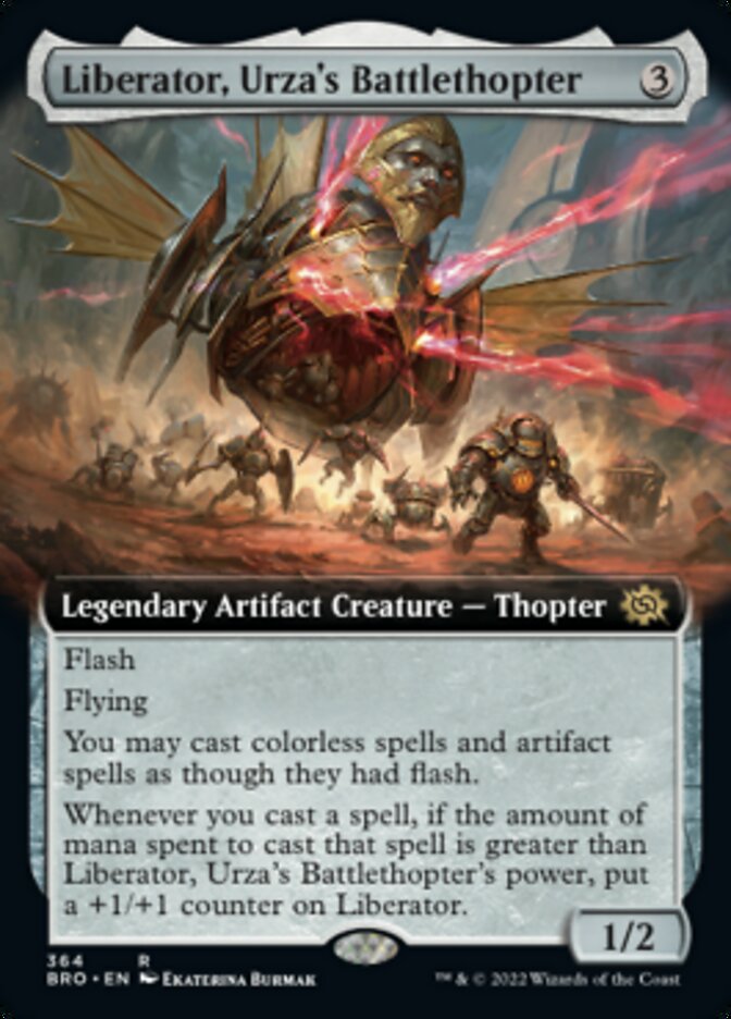 Liberator, Urza's Battlethopter (Extended Art) [The Brothers' War] MTG Single Magic: The Gathering    | Red Claw Gaming