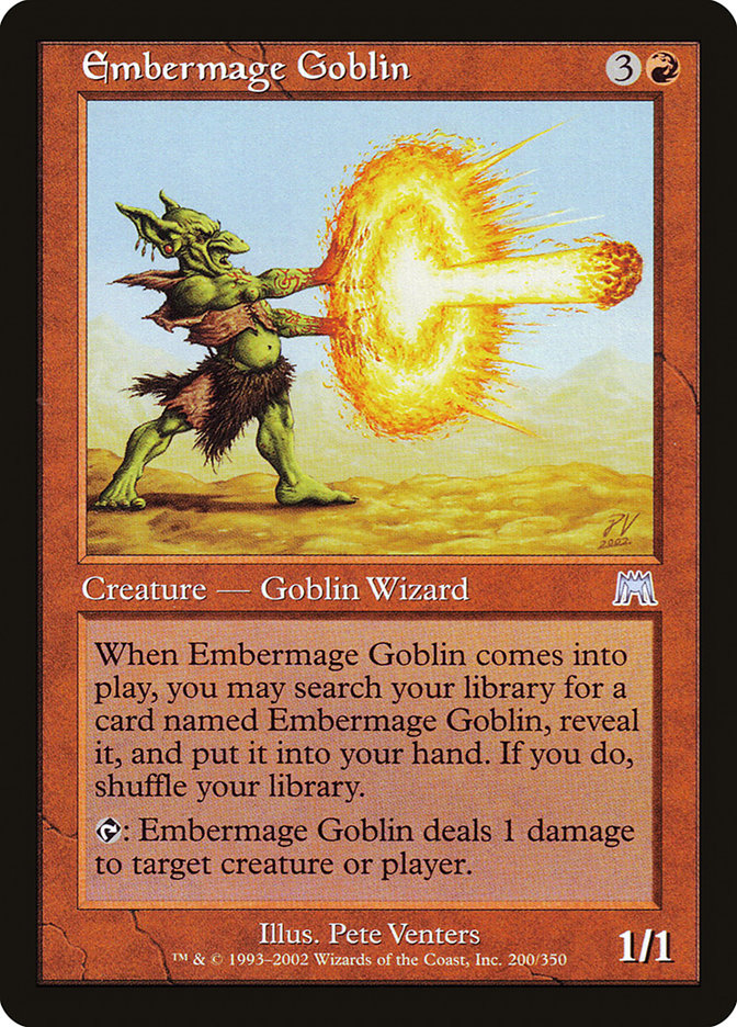 Embermage Goblin [Onslaught] MTG Single Magic: The Gathering    | Red Claw Gaming