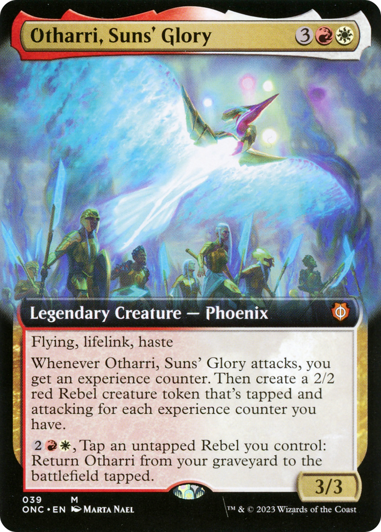 Otharri, Suns' Glory (Extended Art) [Phyrexia: All Will Be One Commander] MTG Single Magic: The Gathering    | Red Claw Gaming