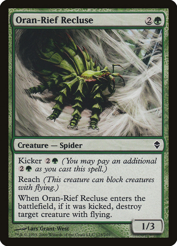 Oran-Rief Recluse [Zendikar] MTG Single Magic: The Gathering    | Red Claw Gaming