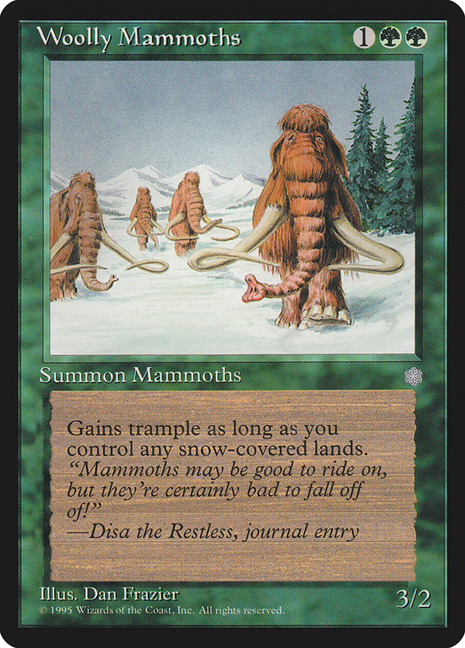 Woolly Mammoths [Ice Age] MTG Single Magic: The Gathering    | Red Claw Gaming