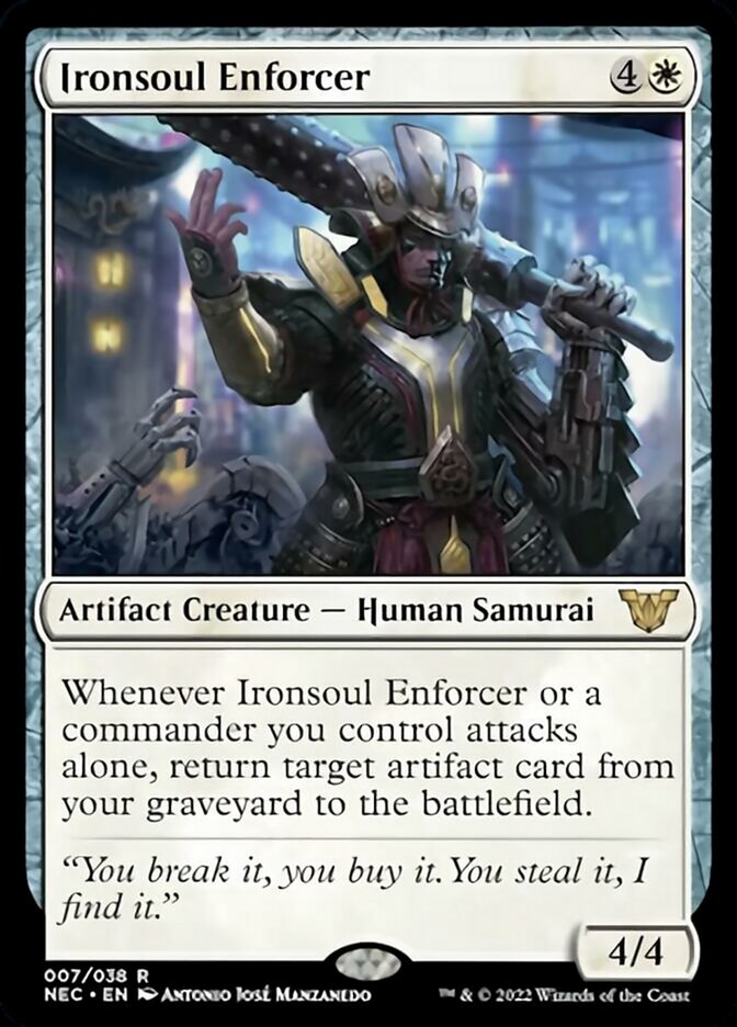 Ironsoul Enforcer [Kamigawa: Neon Dynasty Commander] MTG Single Magic: The Gathering    | Red Claw Gaming