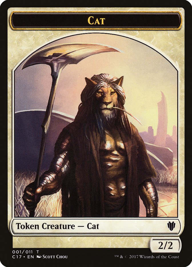 Cat Token [Commander 2017 Tokens] MTG Single Magic: The Gathering    | Red Claw Gaming