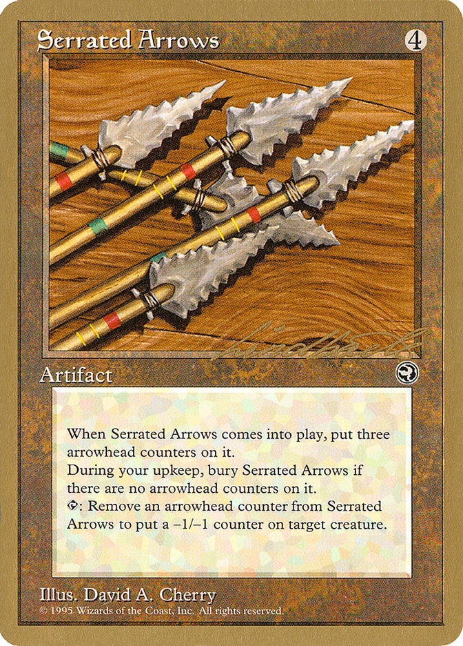 Serrated Arrows (Leon Lindback) [Pro Tour Collector Set] MTG Single Magic: The Gathering    | Red Claw Gaming
