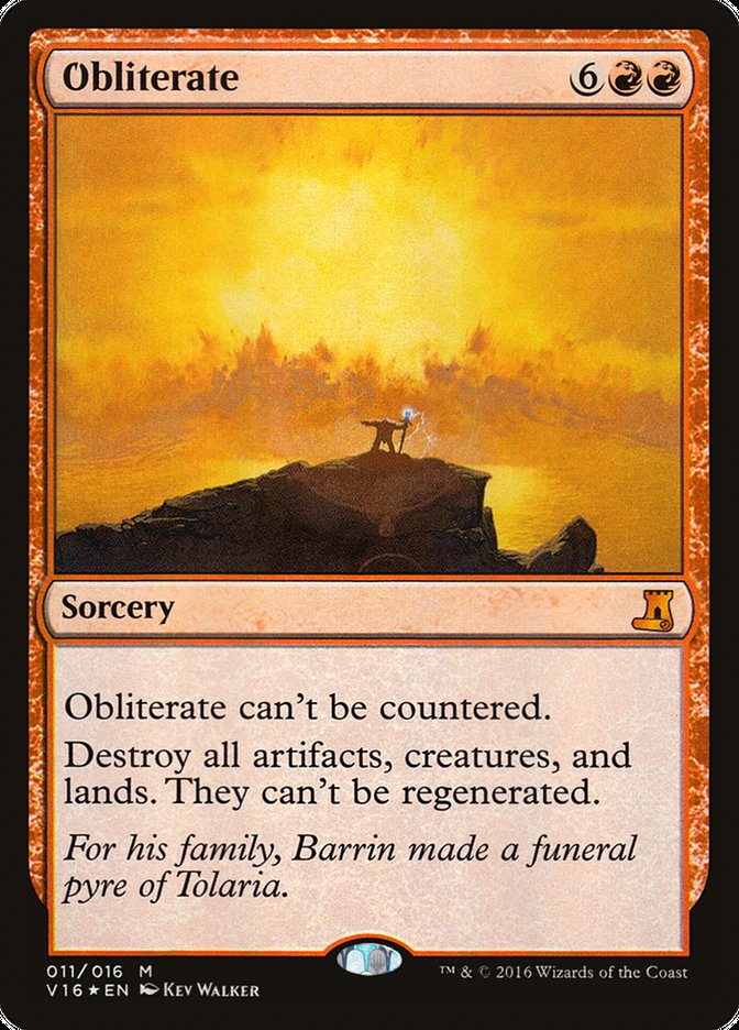 Obliterate [From the Vault: Lore] MTG Single Magic: The Gathering    | Red Claw Gaming