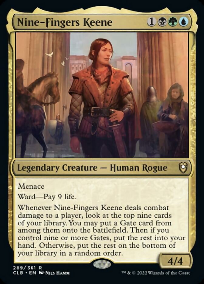 Nine-Fingers Keene [Commander Legends: Battle for Baldur's Gate] MTG Single Magic: The Gathering    | Red Claw Gaming