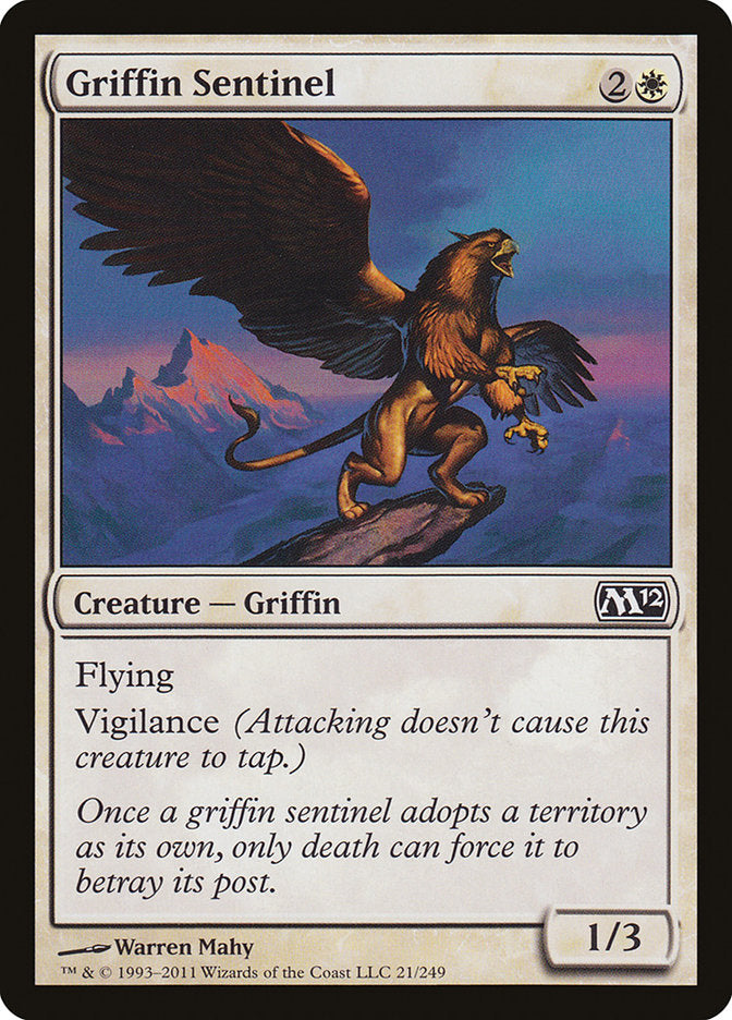 Griffin Sentinel [Magic 2012] MTG Single Magic: The Gathering    | Red Claw Gaming