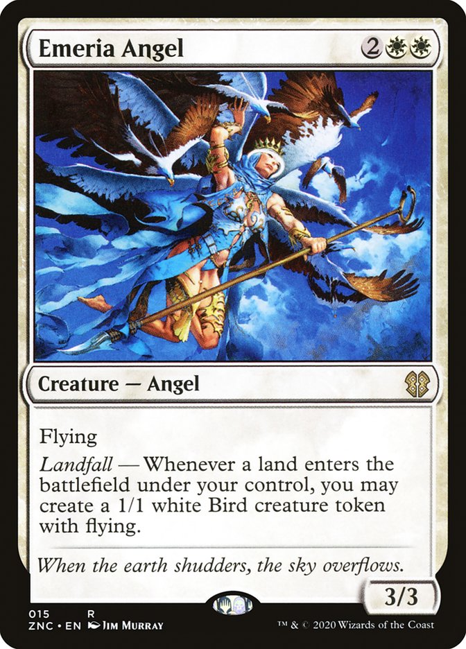 Emeria Angel [Zendikar Rising Commander] MTG Single Magic: The Gathering    | Red Claw Gaming
