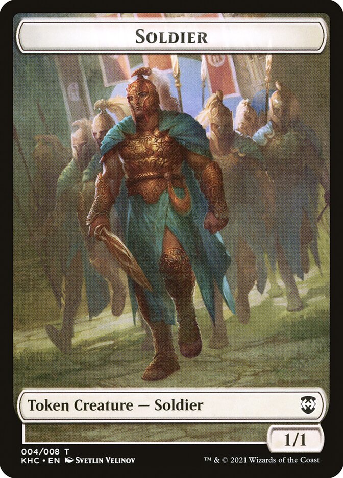 Bird (001) // Soldier Double-Sided Token [Kaldheim Commander Tokens] MTG Single Magic: The Gathering    | Red Claw Gaming