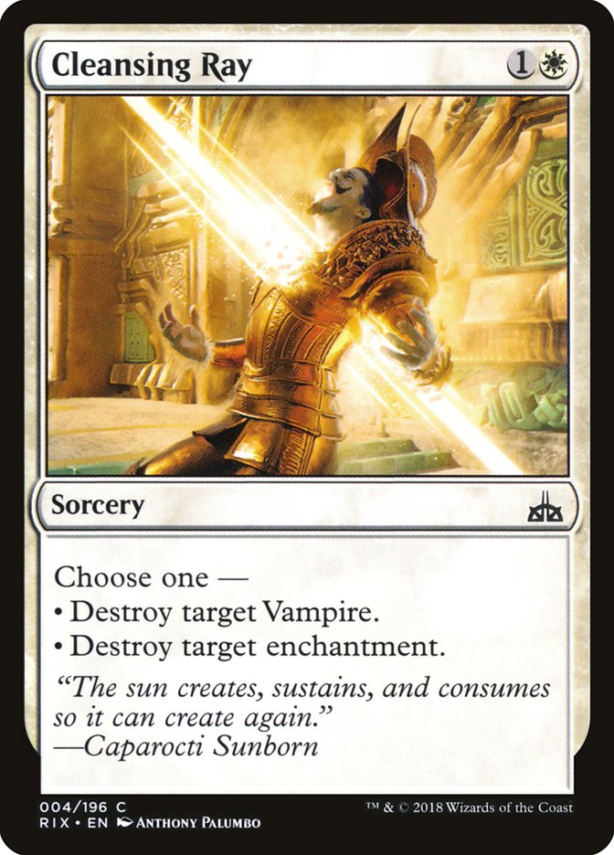 Cleansing Ray [Rivals of Ixalan] MTG Single Magic: The Gathering    | Red Claw Gaming