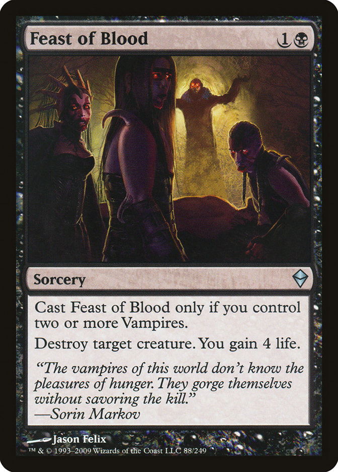 Feast of Blood [Zendikar] MTG Single Magic: The Gathering    | Red Claw Gaming