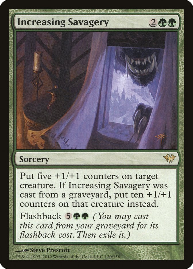Increasing Savagery [Dark Ascension] MTG Single Magic: The Gathering    | Red Claw Gaming
