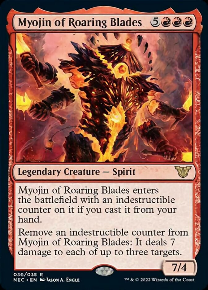 Myojin of Roaring Blades [Kamigawa: Neon Dynasty Commander] MTG Single Magic: The Gathering    | Red Claw Gaming