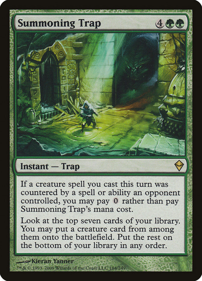 Summoning Trap [Zendikar] MTG Single Magic: The Gathering    | Red Claw Gaming