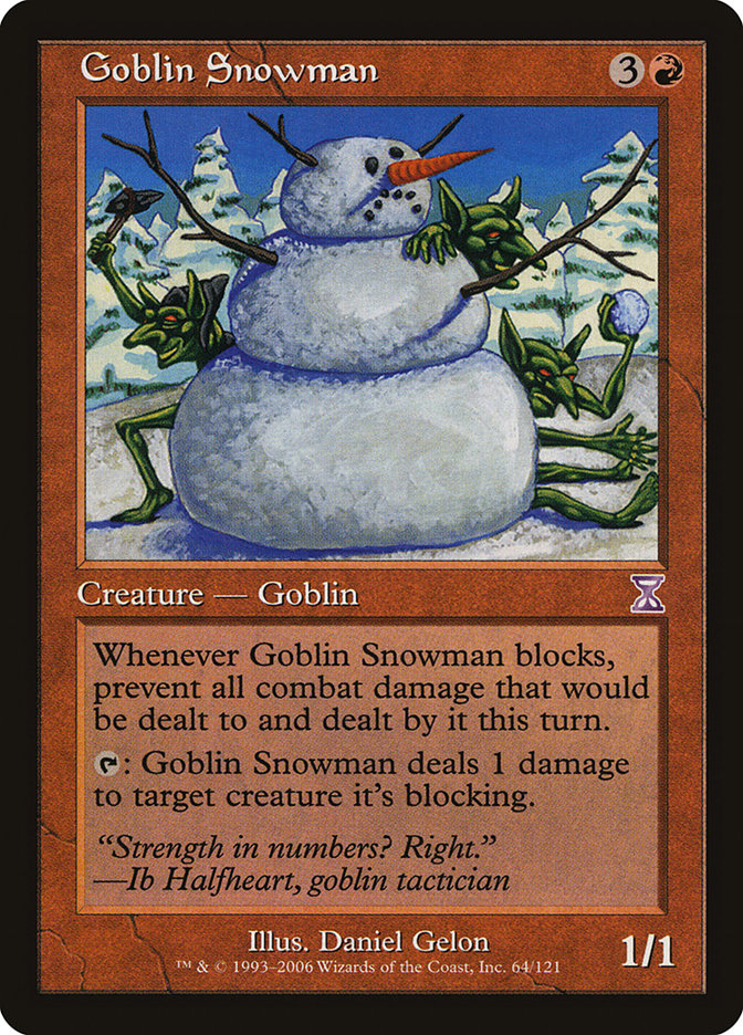 Goblin Snowman [Time Spiral Timeshifted] MTG Single Magic: The Gathering    | Red Claw Gaming