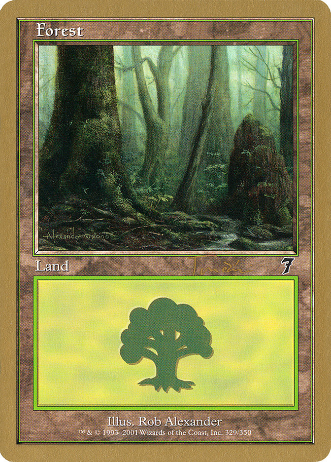 Forest (jt329) (Jan Tomcani) [World Championship Decks 2001] MTG Single Magic: The Gathering    | Red Claw Gaming