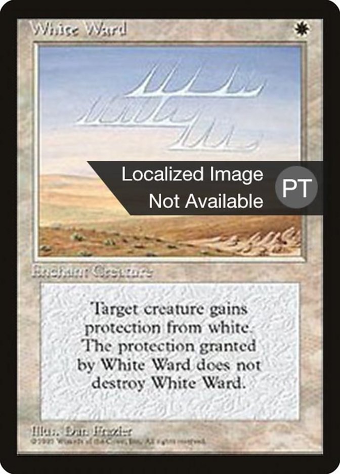 White Ward [Fourth Edition (Foreign Black Border)] MTG Single Magic: The Gathering    | Red Claw Gaming