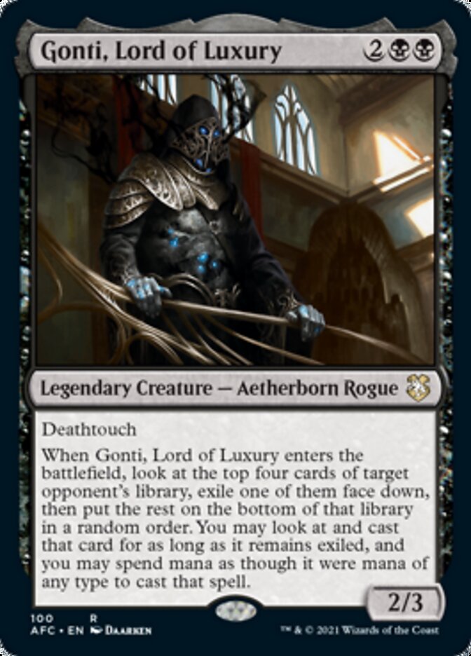 Gonti, Lord of Luxury [Dungeons & Dragons: Adventures in the Forgotten Realms Commander] MTG Single Magic: The Gathering    | Red Claw Gaming