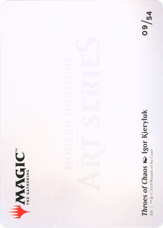 Throes of Chaos // Throes of Chaos [Modern Horizons Art Series] MTG Single Magic: The Gathering    | Red Claw Gaming