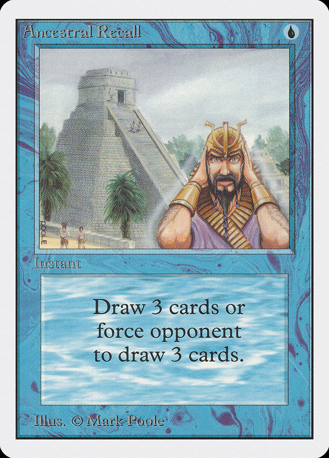 Ancestral Recall [Unlimited Edition] MTG Single Magic: The Gathering    | Red Claw Gaming