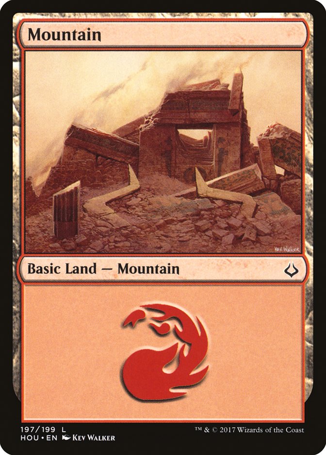 Mountain (197) [Hour of Devastation] MTG Single Magic: The Gathering    | Red Claw Gaming