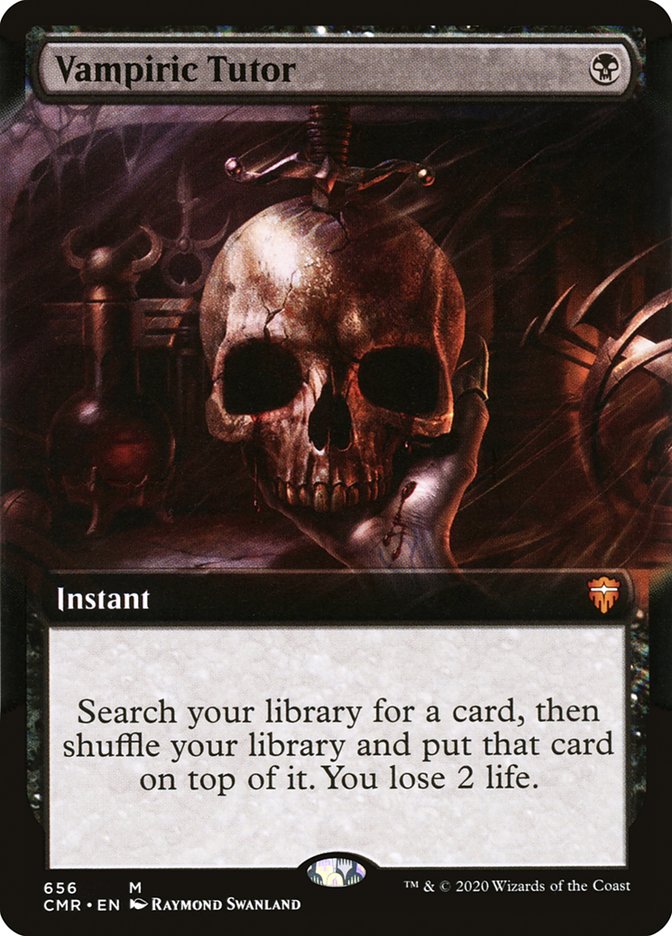 Vampiric Tutor (Extended Art) [Commander Legends] MTG Single Magic: The Gathering    | Red Claw Gaming