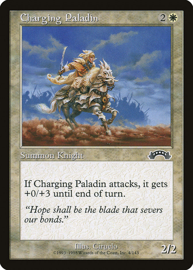 Charging Paladin [Exodus] MTG Single Magic: The Gathering    | Red Claw Gaming