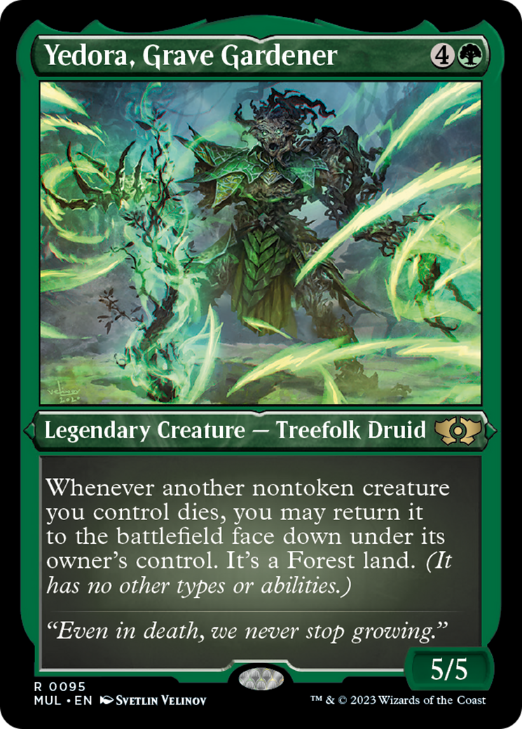 Yedora, Grave Gardener (Foil Etched) [Multiverse Legends] MTG Single Magic: The Gathering    | Red Claw Gaming