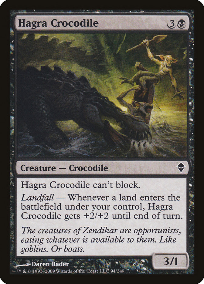 Hagra Crocodile [Zendikar] MTG Single Magic: The Gathering    | Red Claw Gaming