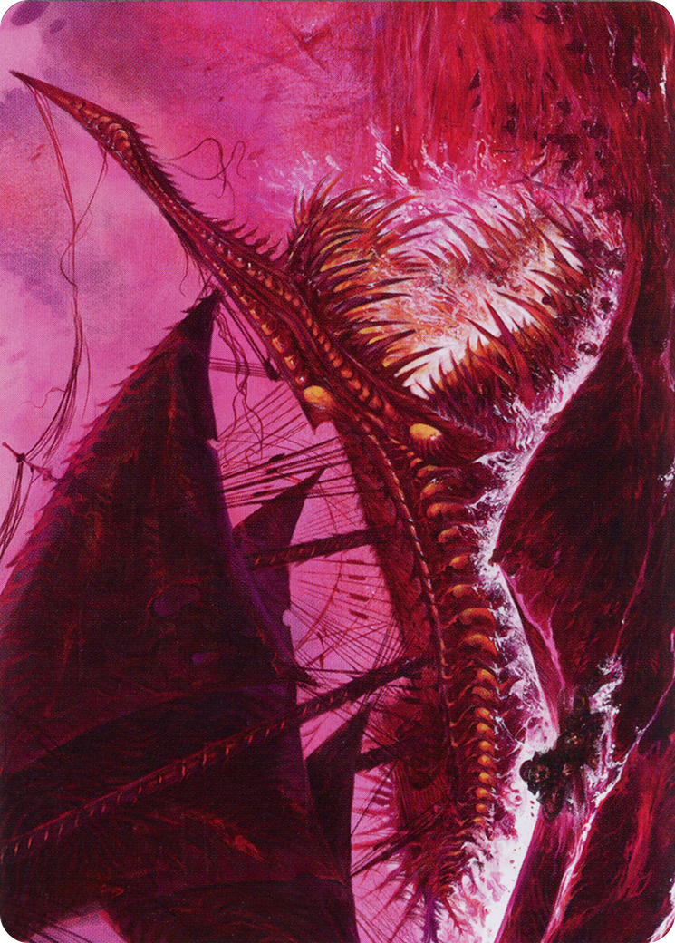 Marauding Dreadship Art Card [March of the Machine Art Series] MTG Single Magic: The Gathering    | Red Claw Gaming