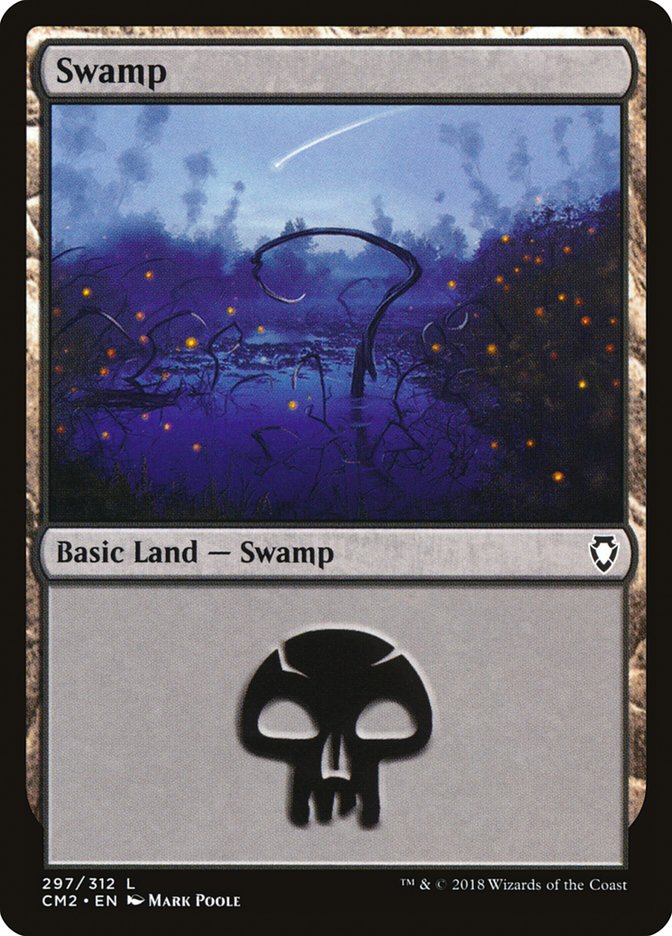Swamp (297) [Commander Anthology Volume II] MTG Single Magic: The Gathering    | Red Claw Gaming