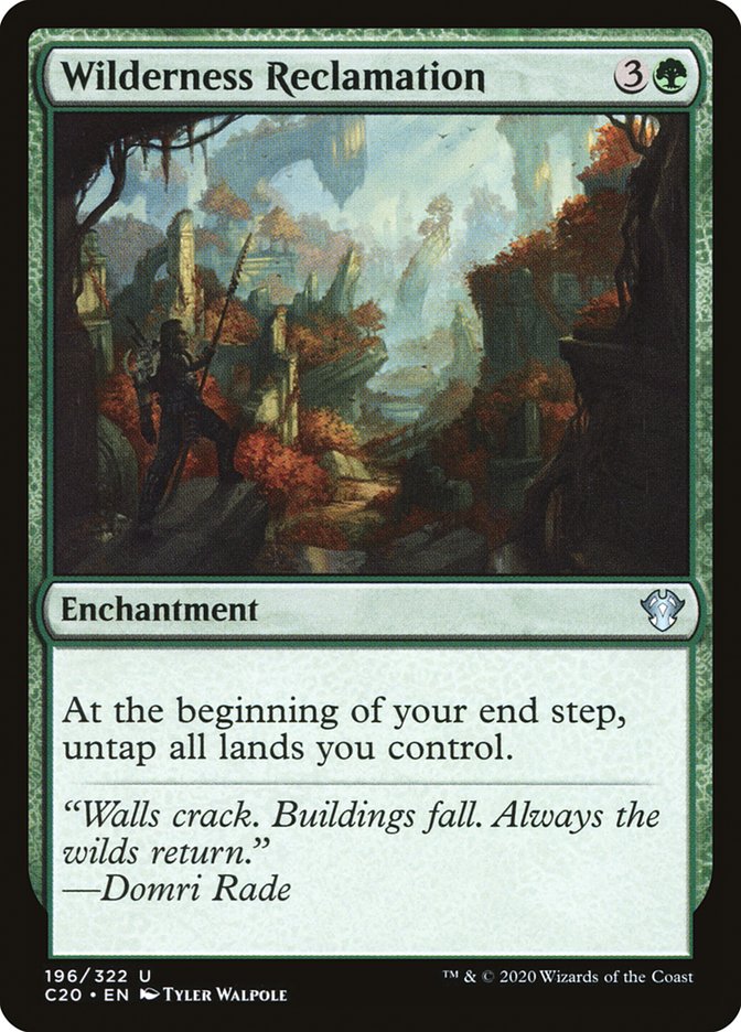 Wilderness Reclamation [Commander 2020] MTG Single Magic: The Gathering    | Red Claw Gaming