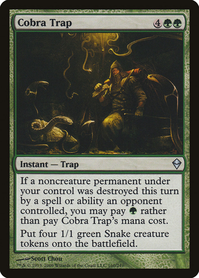 Cobra Trap [Zendikar] MTG Single Magic: The Gathering    | Red Claw Gaming