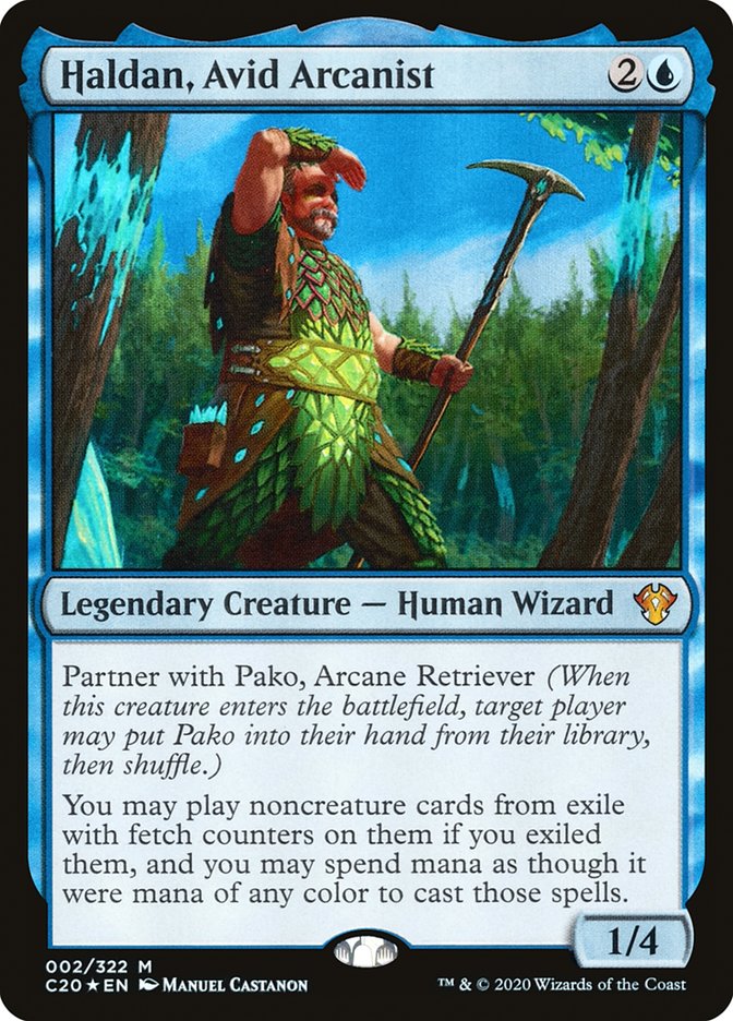 Haldan, Avid Arcanist [Commander 2020] MTG Single Magic: The Gathering    | Red Claw Gaming