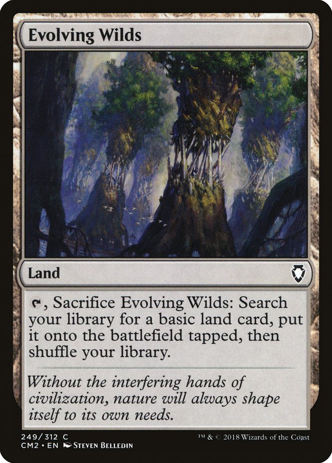 Evolving Wilds [Commander Anthology Volume II] MTG Single Magic: The Gathering    | Red Claw Gaming
