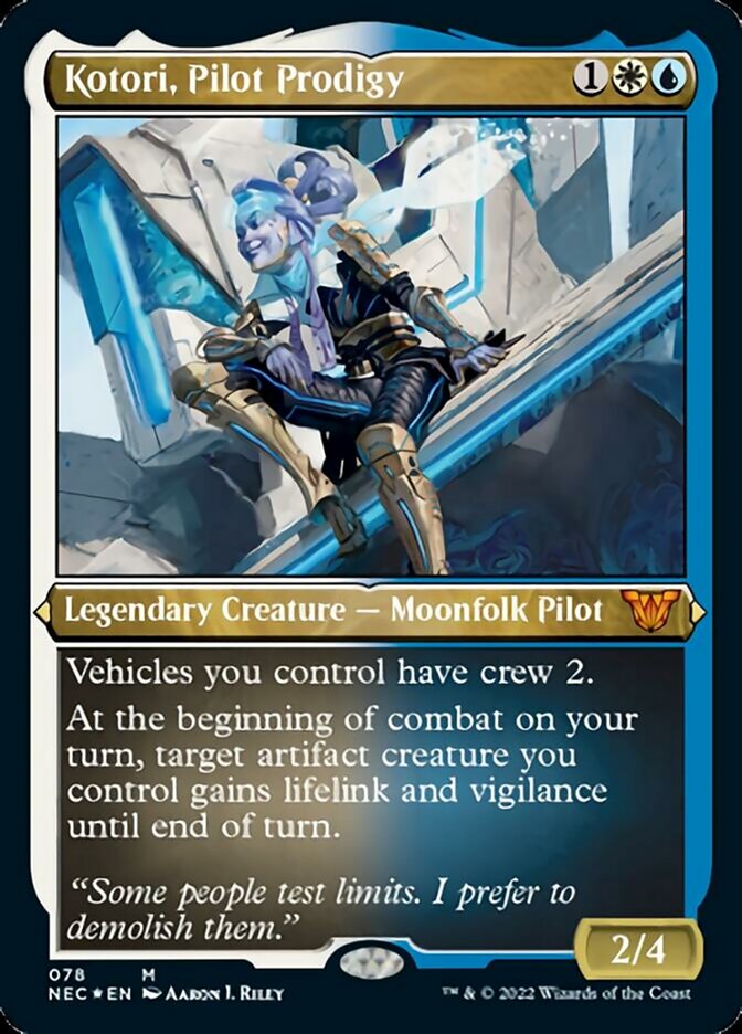 Kotori, Pilot Prodigy (Showcase Display Commander) [Kamigawa: Neon Dynasty Commander] MTG Single Magic: The Gathering    | Red Claw Gaming