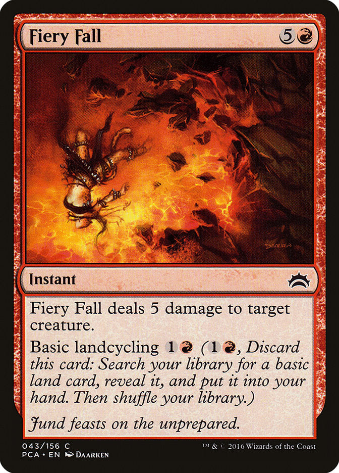 Fiery Fall [Planechase Anthology] MTG Single Magic: The Gathering    | Red Claw Gaming