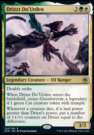Drizzt Do'Urden (Promo Pack) [Dungeons & Dragons: Adventures in the Forgotten Realms Promos] MTG Single Magic: The Gathering    | Red Claw Gaming