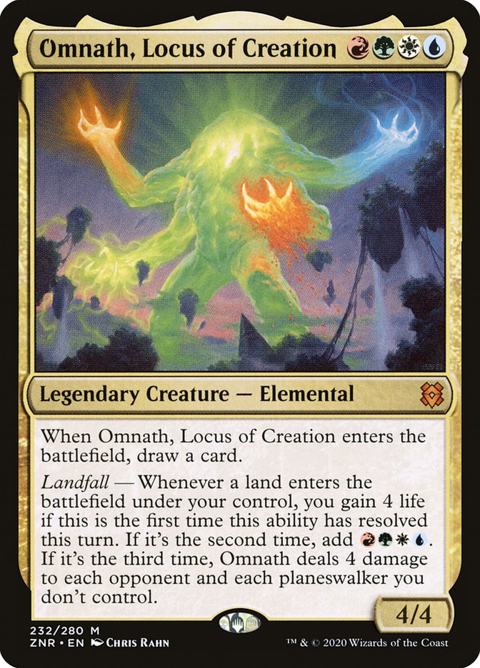 Omnath, Locus of Creation [Zendikar Rising] MTG Single Magic: The Gathering    | Red Claw Gaming