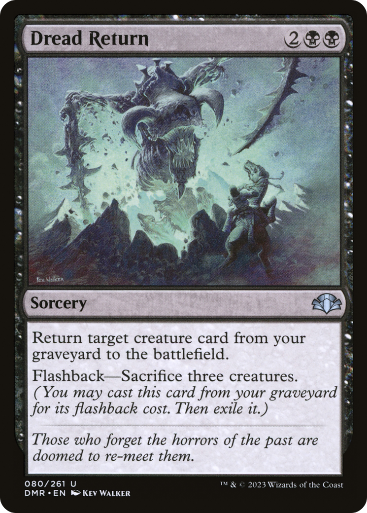 Dread Return [Dominaria Remastered] MTG Single Magic: The Gathering    | Red Claw Gaming