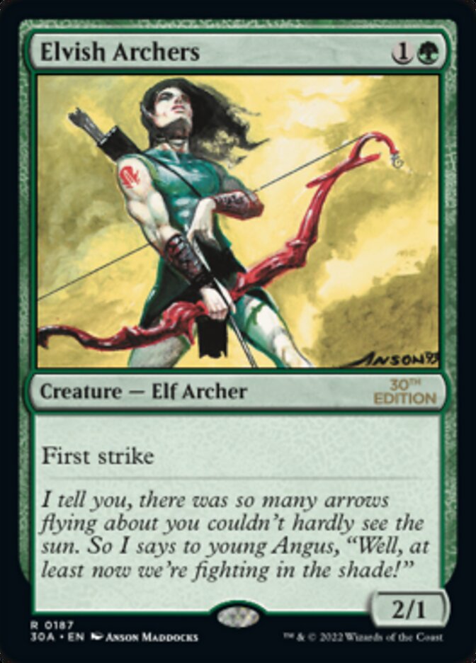 Elvish Archers [30th Anniversary Edition] MTG Single Magic: The Gathering    | Red Claw Gaming