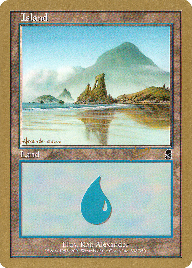 Island (rl338) (Raphael Levy) [World Championship Decks 2002] MTG Single Magic: The Gathering    | Red Claw Gaming